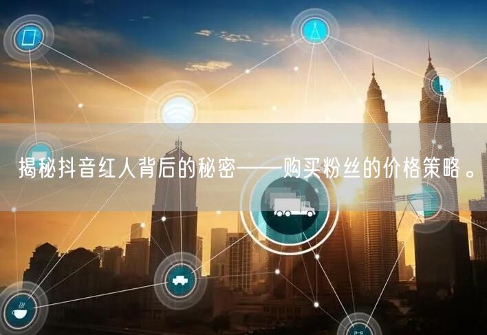 揭秘抖音红人背后的秘密——购买粉丝的价格策略。