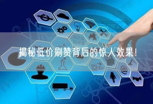 揭秘低价刷赞背后的惊人效果！
