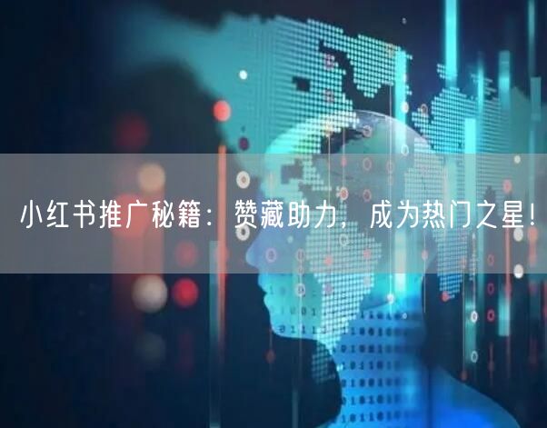 小红书推广秘籍：赞藏助力，成为热门之星！