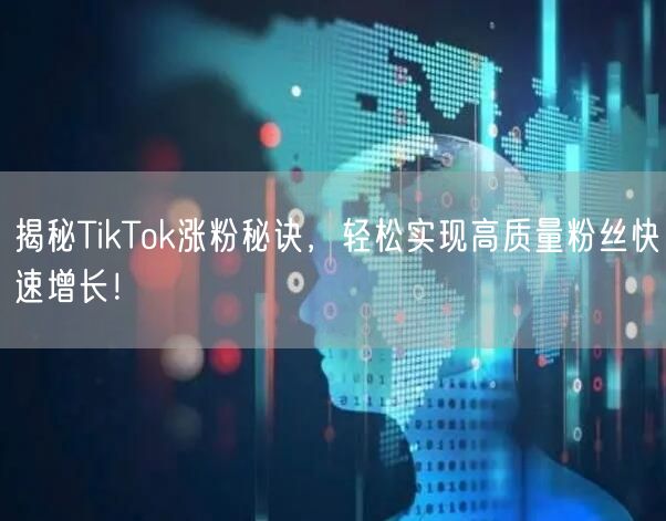 揭秘TikTok涨粉秘诀，轻松实现高质量粉丝快速增长！
