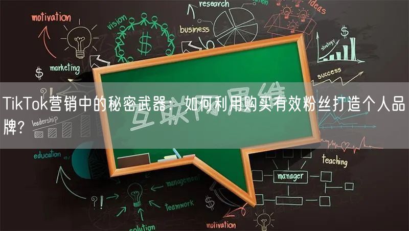 TikTok营销中的秘密武器：如何利用购买有效粉丝打造个人品牌?
