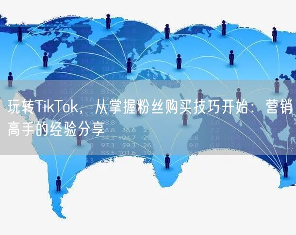 玩转TikTok，从掌握粉丝购买技巧开始：营销高手的经验分享