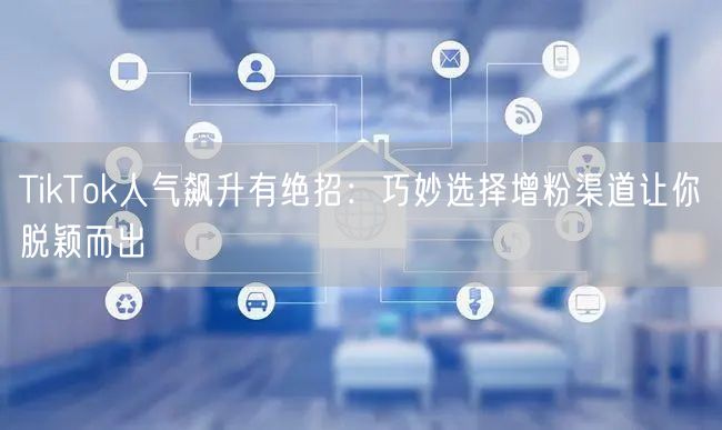 TikTok人气飙升有绝招：巧妙选择增粉渠道让你脱颖而出
